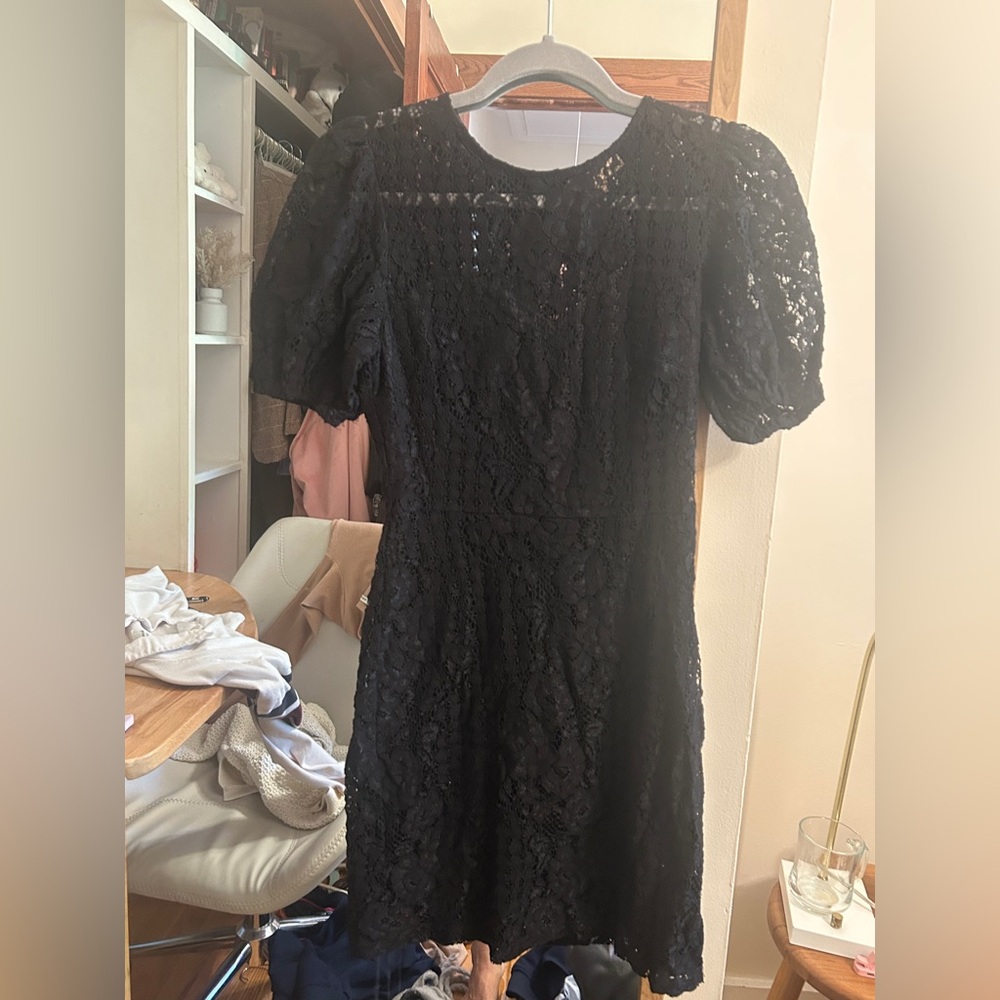 Elegant Black Lace Dress